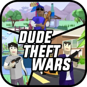 Dude Theft Wars مهكرة (فلوس، كل الشخصيات مفتوحة) icon